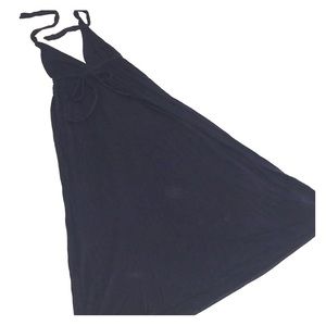 J Crew Navy Halter Maxi Dress